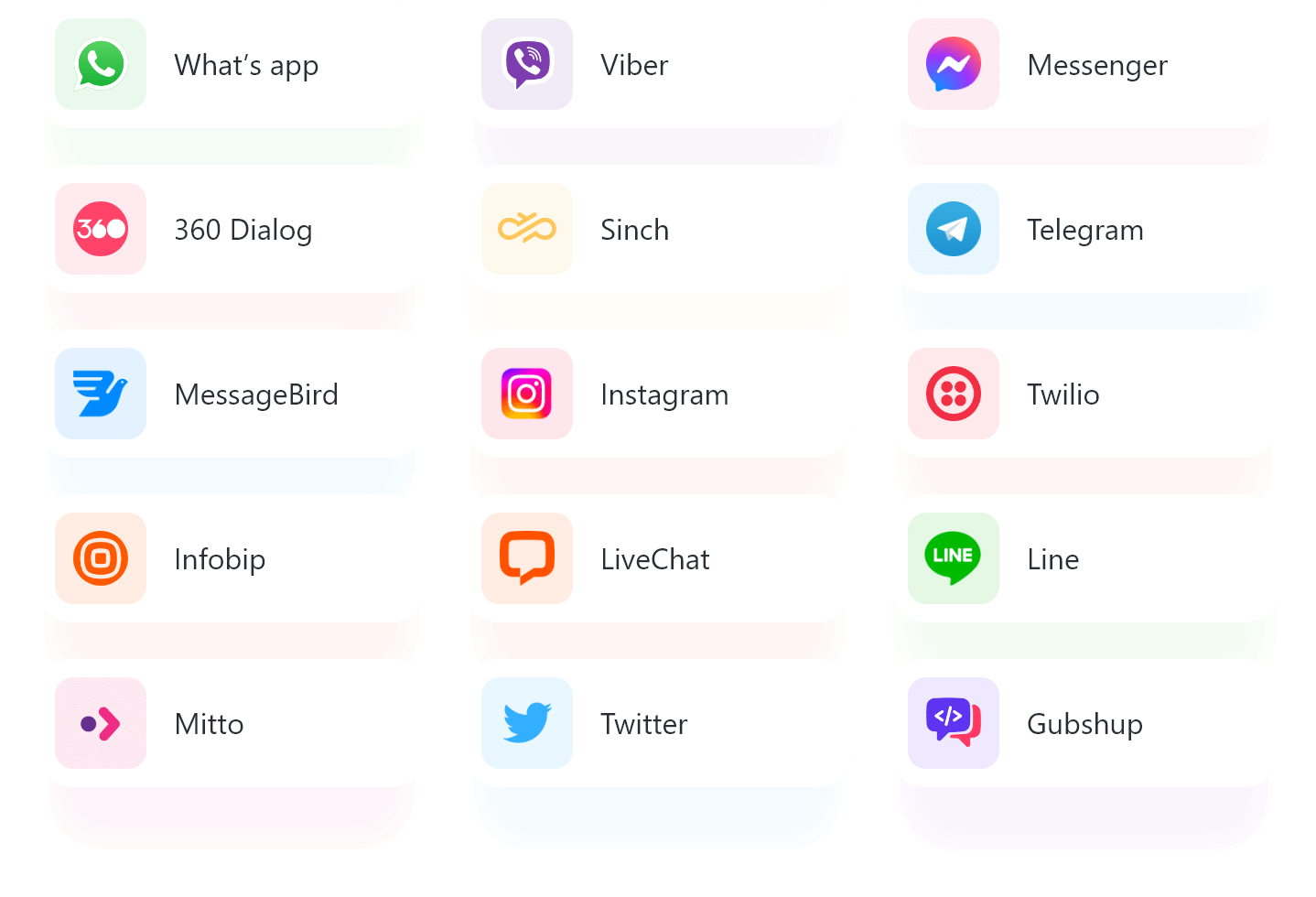 messaging apps logos